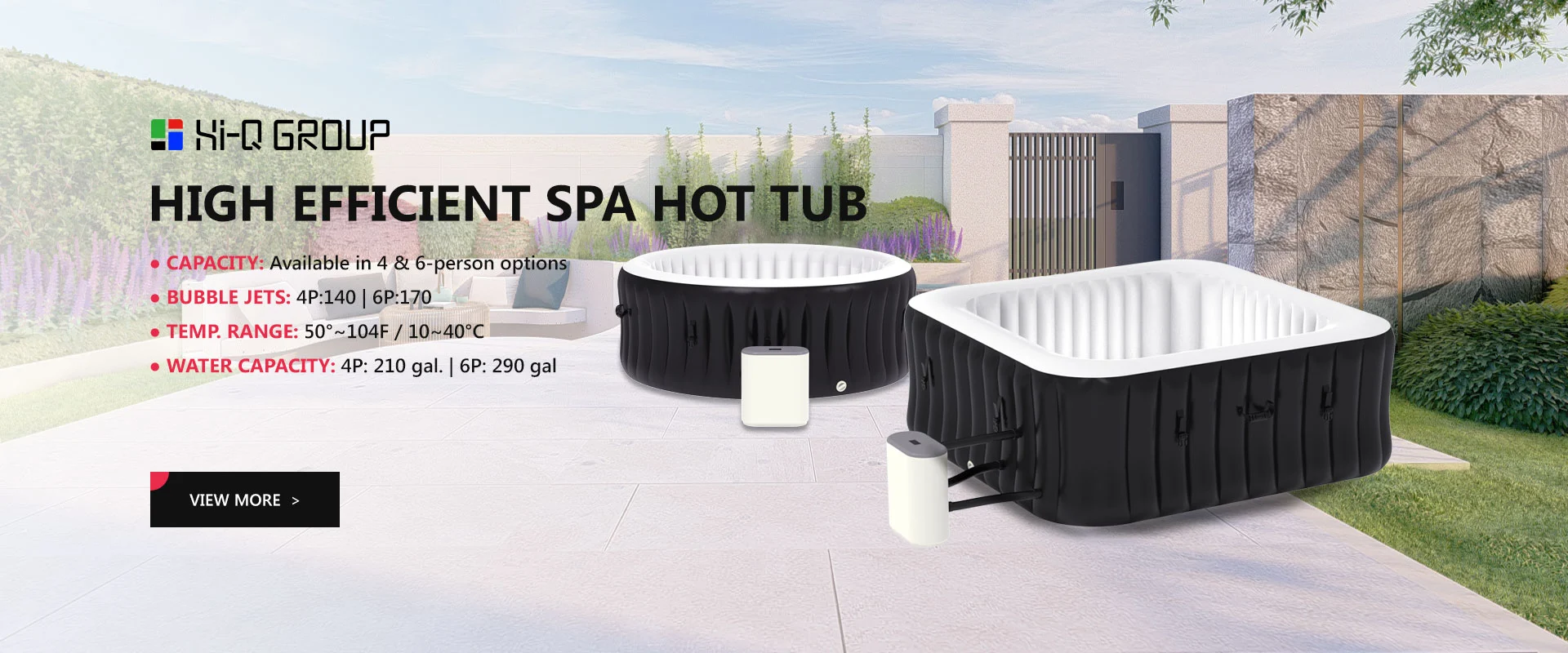 Visoko učinkovita spa vroča kad