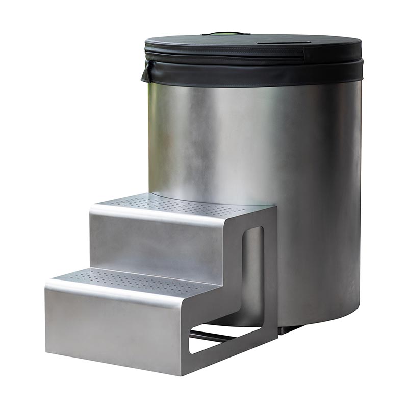 Popolna okrogla hladna kad iz nerjavečega jekla 304