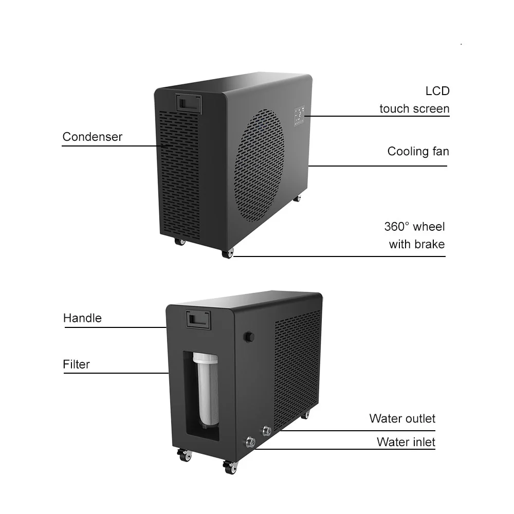 Compact Advanced Ice Bath Cold Plunge Chiller Filter