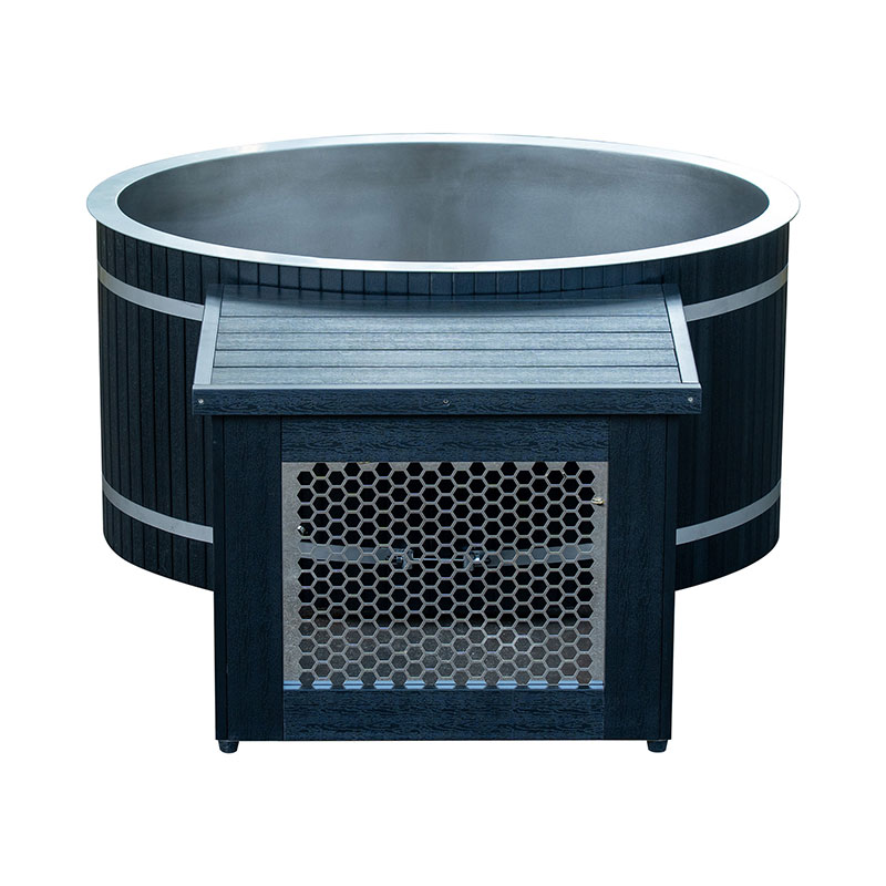 Ovalna hladna posoda s kadjo iz nerjavečega jekla