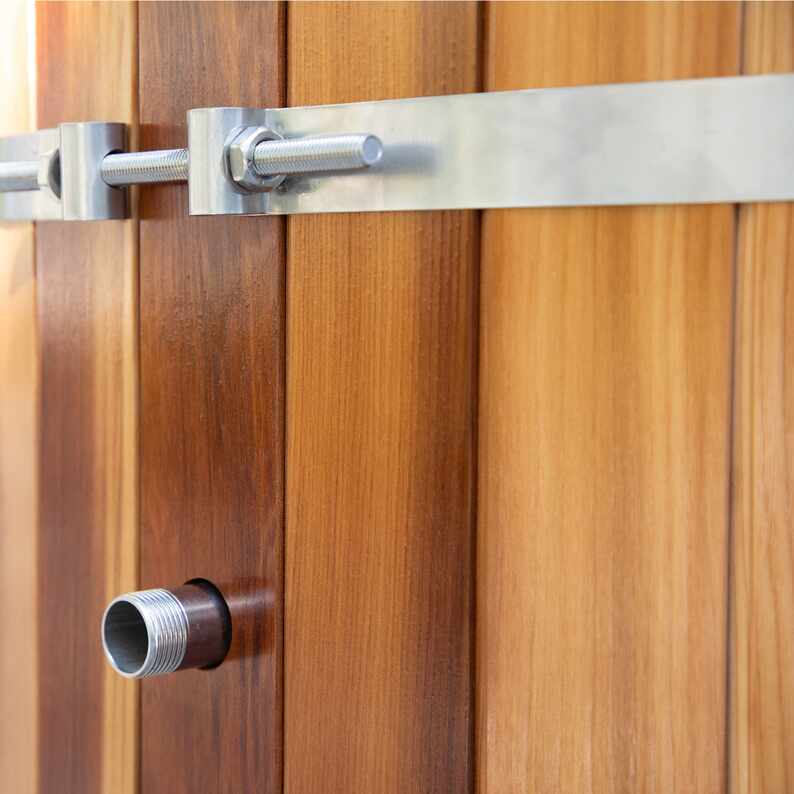 Okrogla, rdeča cedra Cold Plunge kompaktna regeneracijska kad